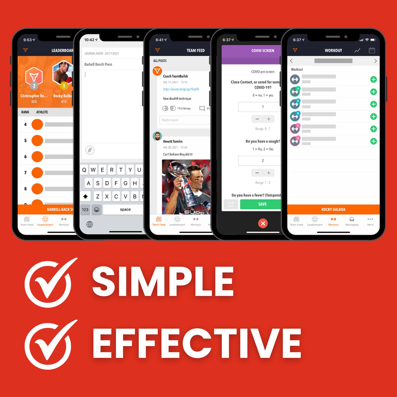 Team Buildr training app