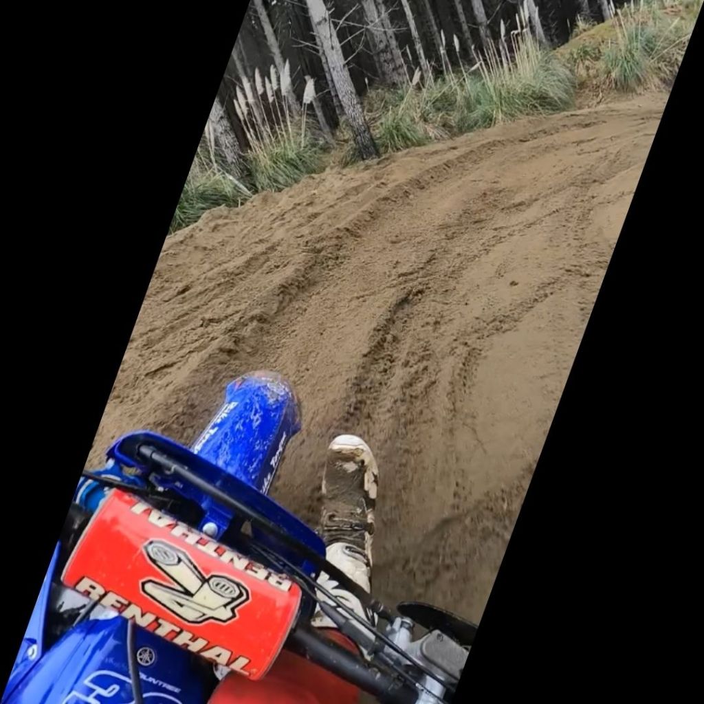 motocross pov sand track