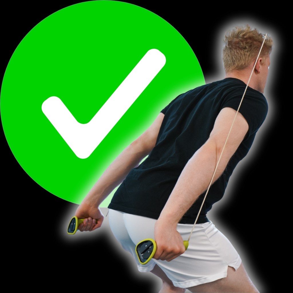 man using a ski erg training for motocross